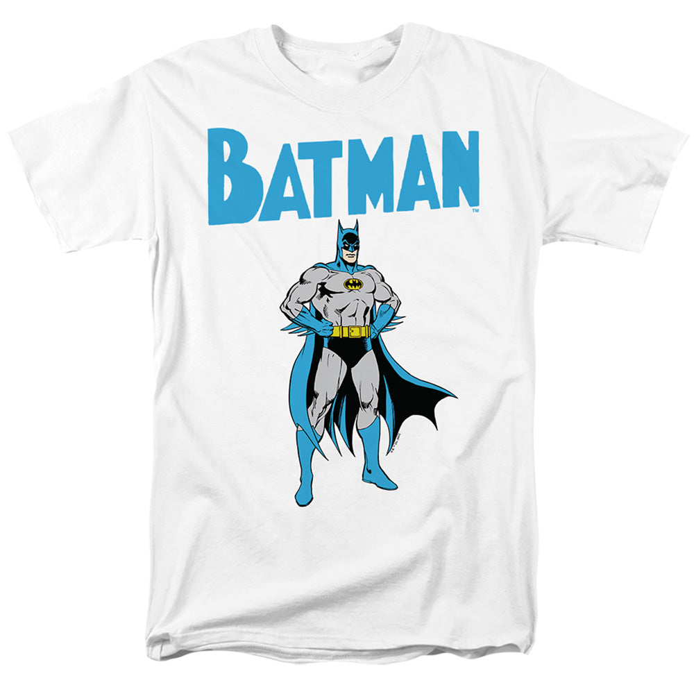 Batman Stance Mens T Shirt White Officially Licensed