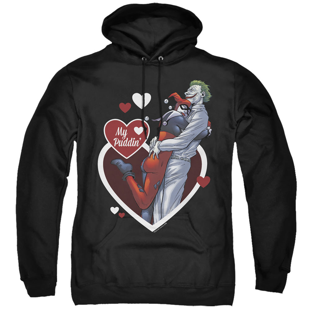 Batman My Puddin Mens Hoodie Black Officially Licensed