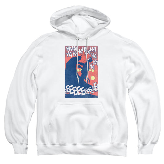 Batman Punchline Mens Hoodie White Officially Licensed