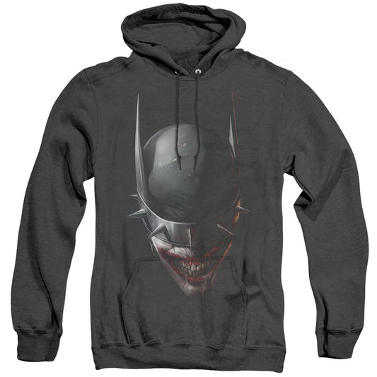 Batman Batman Who Laughs Head Heather Mens Hoodie Black Officially Licensed