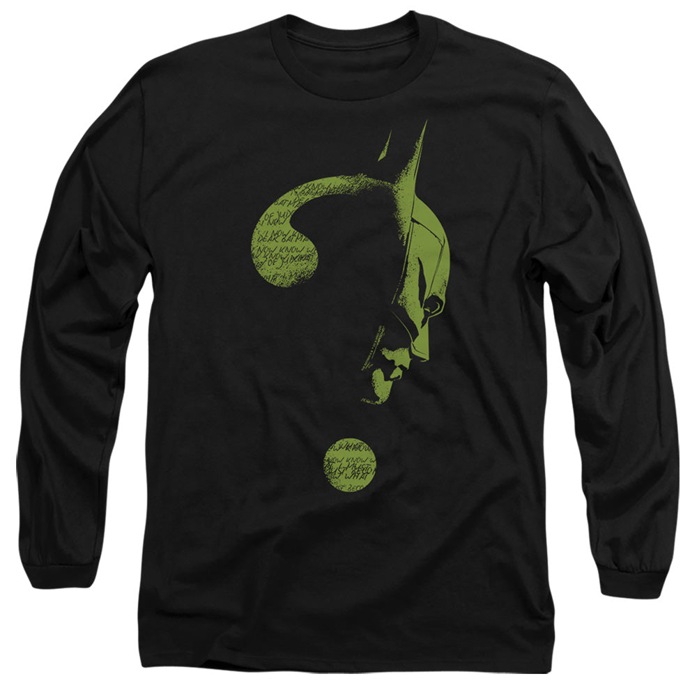 The Batman (2022) Question Mark Mens Long Sleeve Shirt Black Officially Licensed