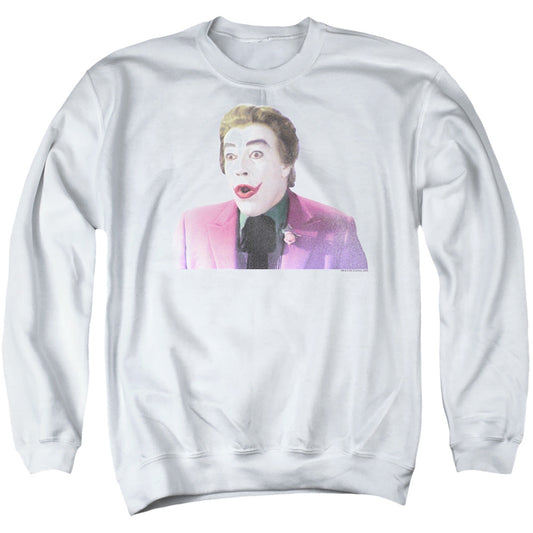 Batman Classic Tv Thrilled Mens Crewneck Sweatshirt White Officially Licensed