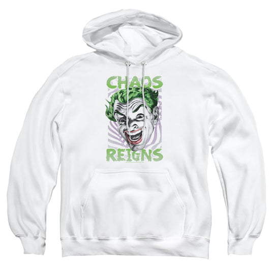 Batman Classic Tv Chaos Reigns Mens Hoodie White Officially Licensed