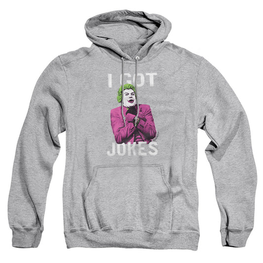 Batman Classic Tv Got Jokes Mens Hoodie Athletic Heather Officially Licensed