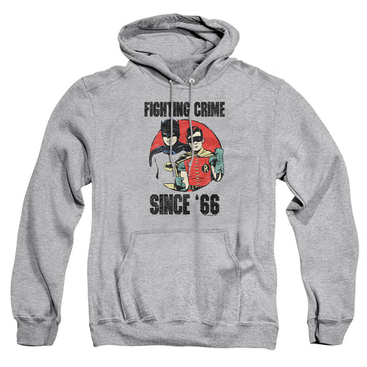 Batman Classic Tv Since 66 Mens Hoodie Athletic Heather Officially Licensed