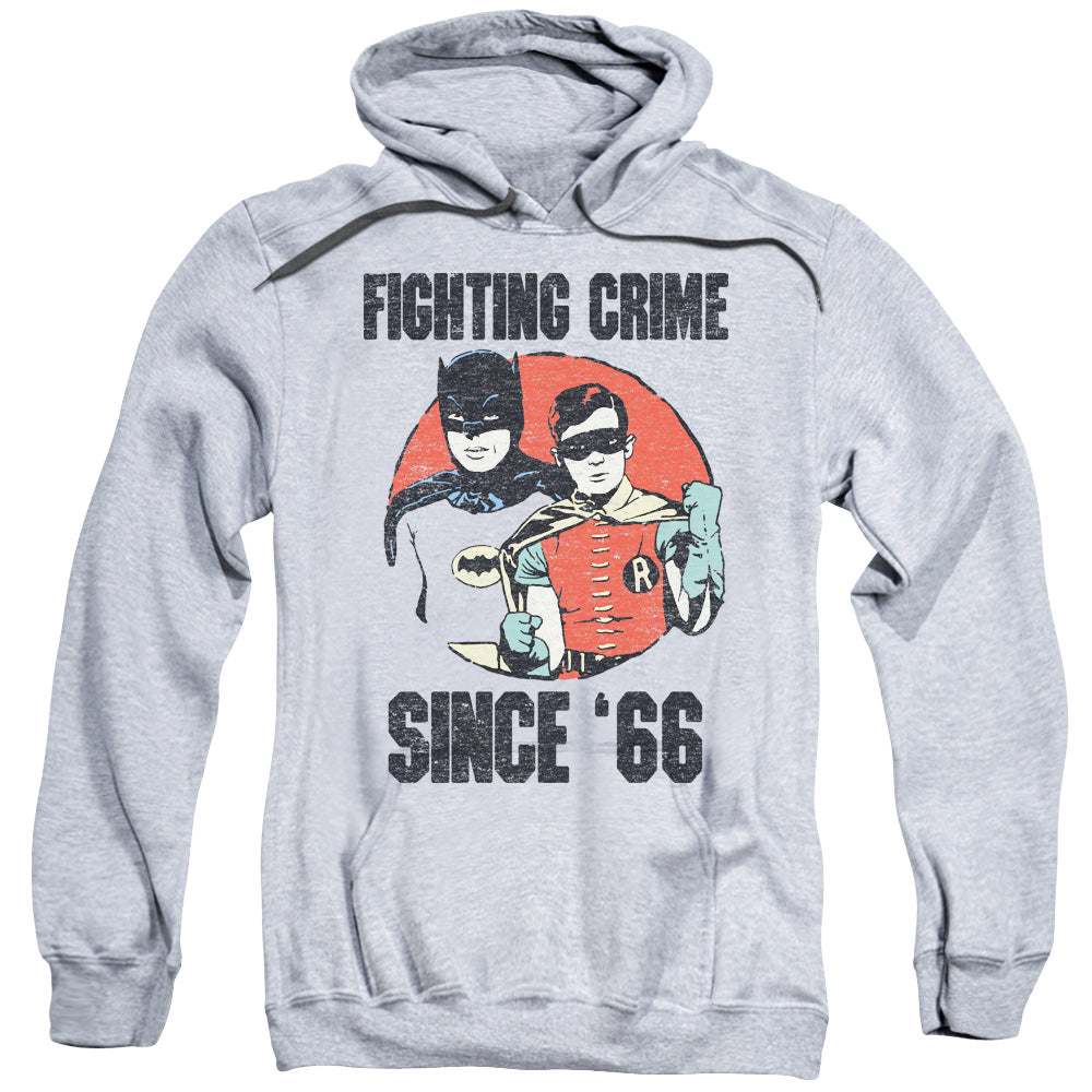 Batman Classic Tv Since 66 Mens Hoodie Athletic Heather Officially Licensed