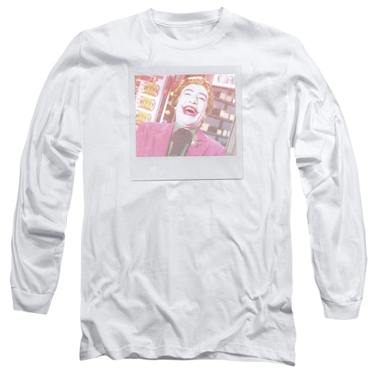 Batman Classic Tv Captured Mens Long Sleeve Shirt White Officially Licensed