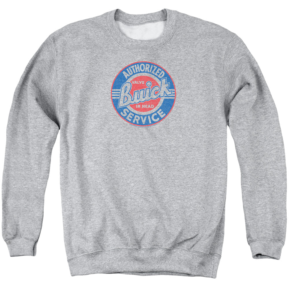 Buick Authorized Service Mens Crewneck Sweatshirt Athletic Heather Officially Licensed
