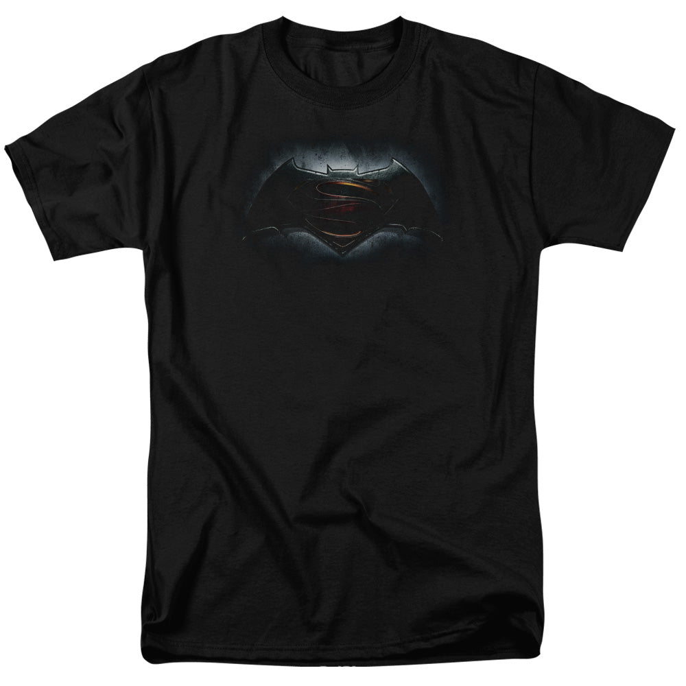 Batman V Superman Logo Mens T Shirt Black Officially Licensed