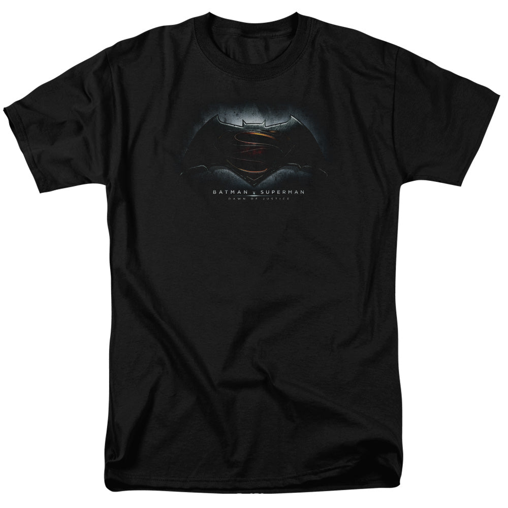 Batman Vs Superman Logo Mens T Shirt Black Officially Licensed