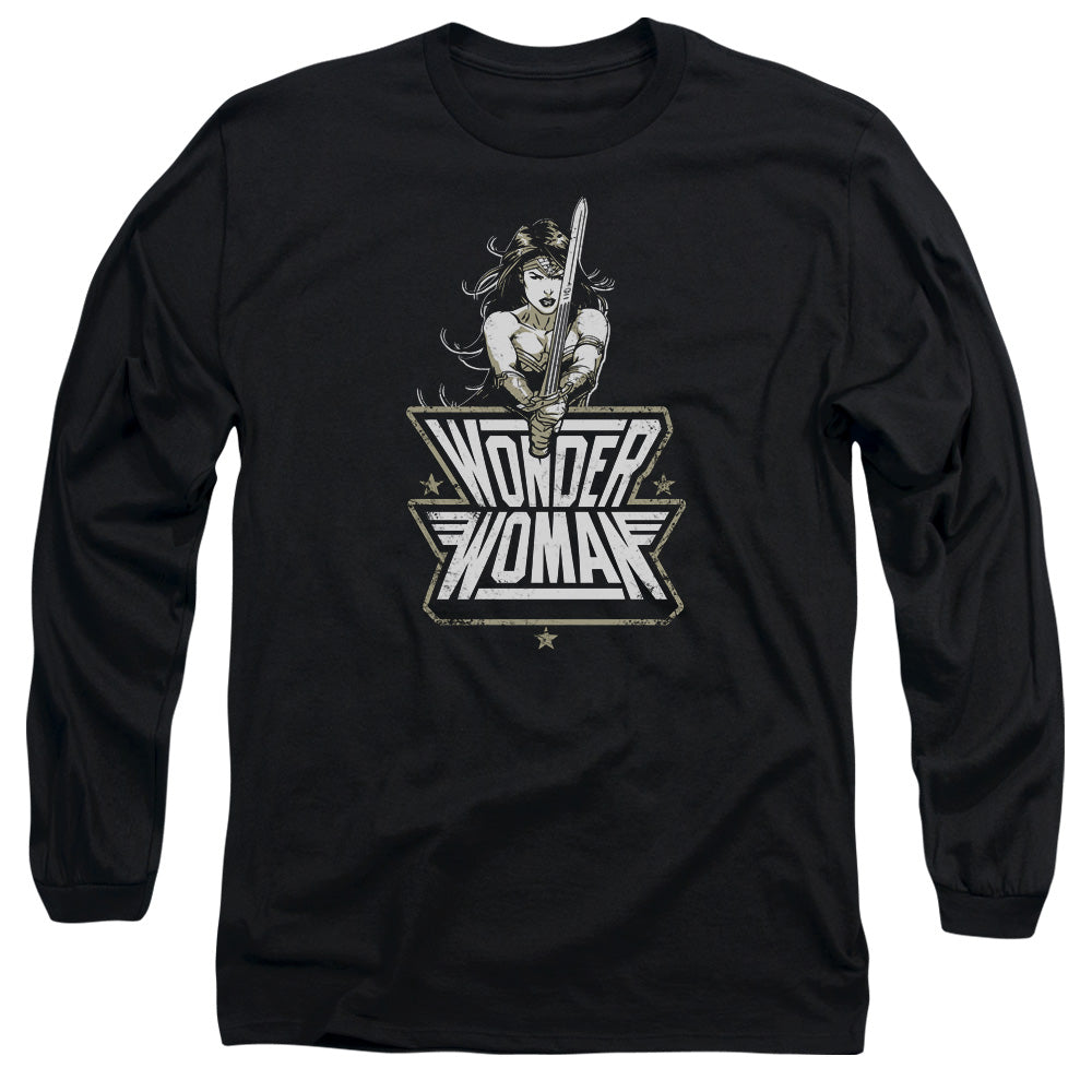 Batman V Superman Tough Mens Long Sleeve Shirt Black Officially Licensed