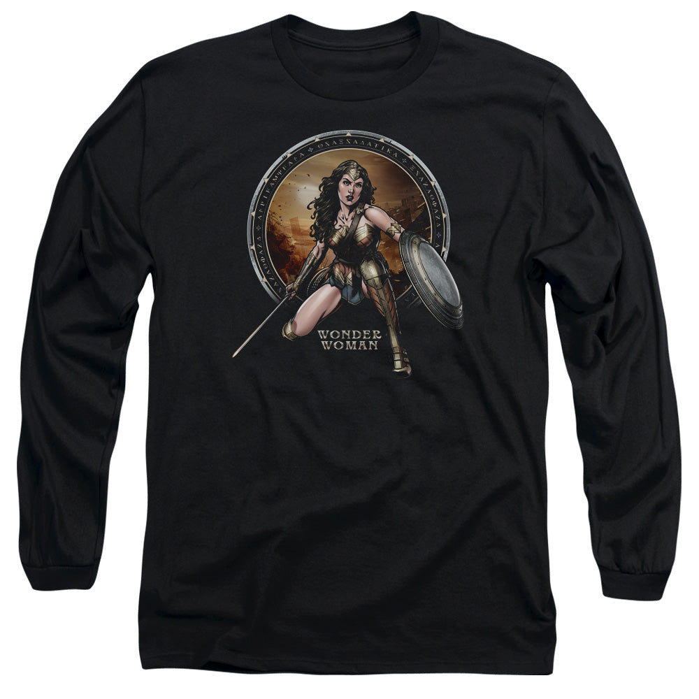 Batman V Superman Batlle Zone Mens Long Sleeve Shirt Black Officially Licensed