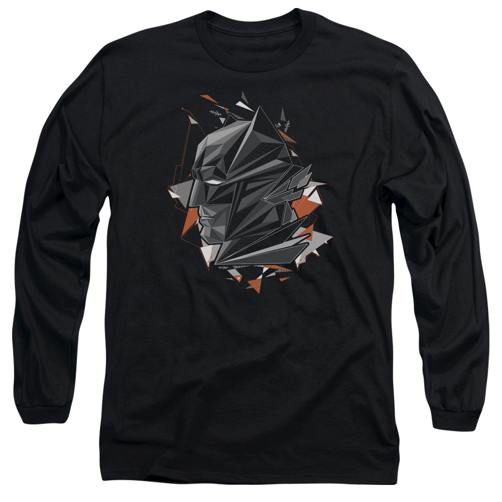 Batman V Superman Bat Head Tech Mens Long Sleeve Shirt Black Officially Licensed