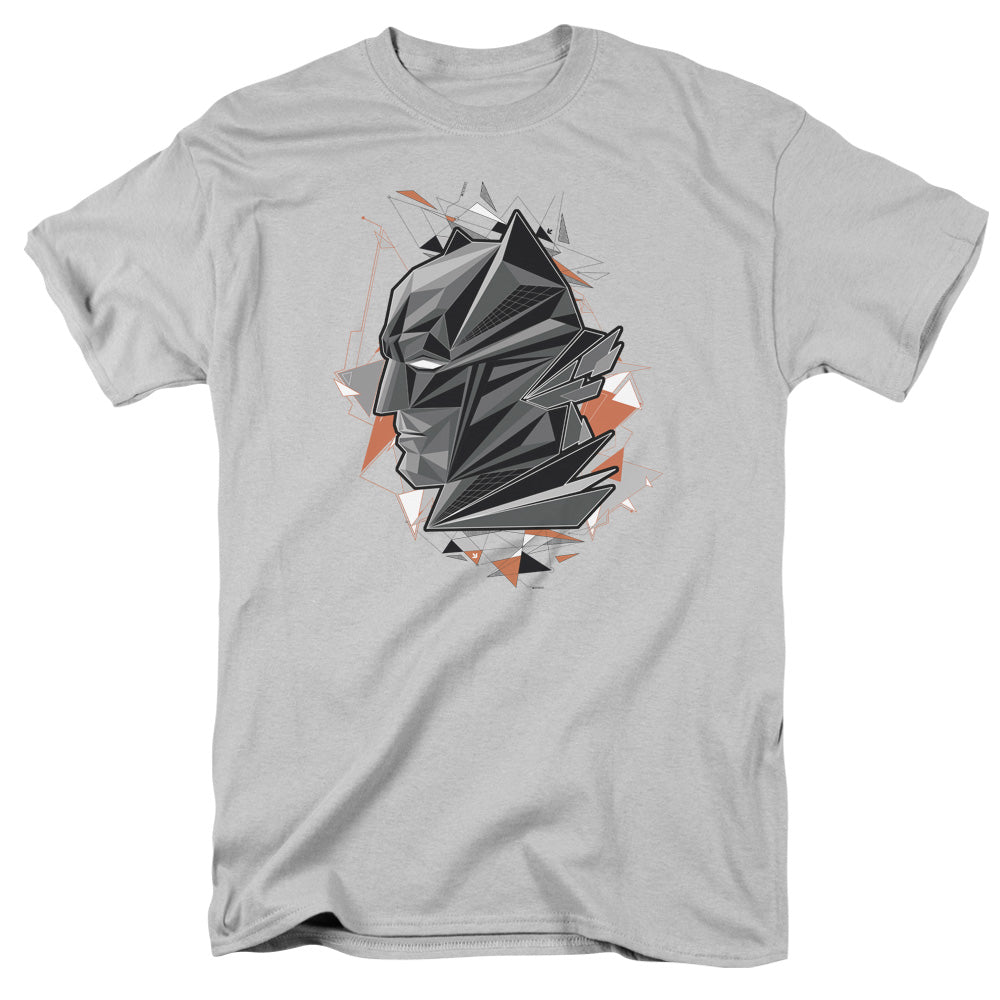 Batman V Superman Bat Head Tech Mens T Shirt Silver Officially Licensed
