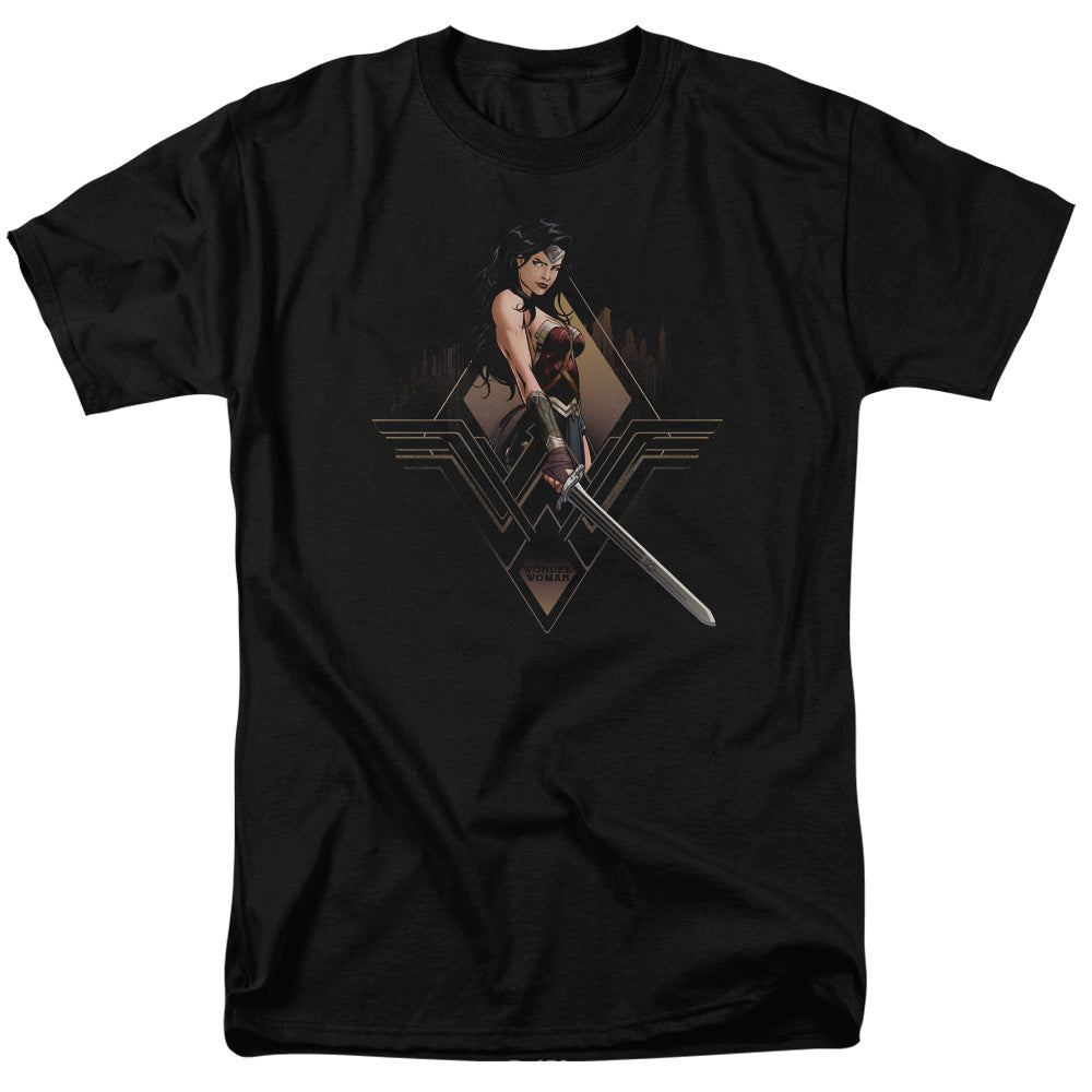 Batman V Superman City Girl Mens T Shirt Black Officially Licensed