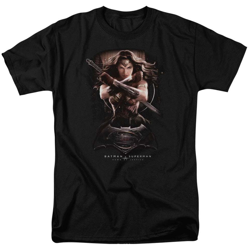 Batman V Superman Ww Ground Zero Mens T Shirt Black Officially Licensed