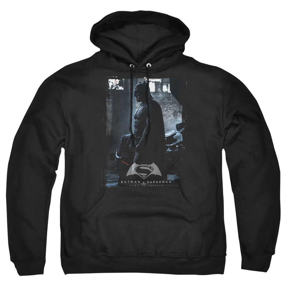 Batman V Superman Bat Poster Mens Hoodie Black Officially Licensed