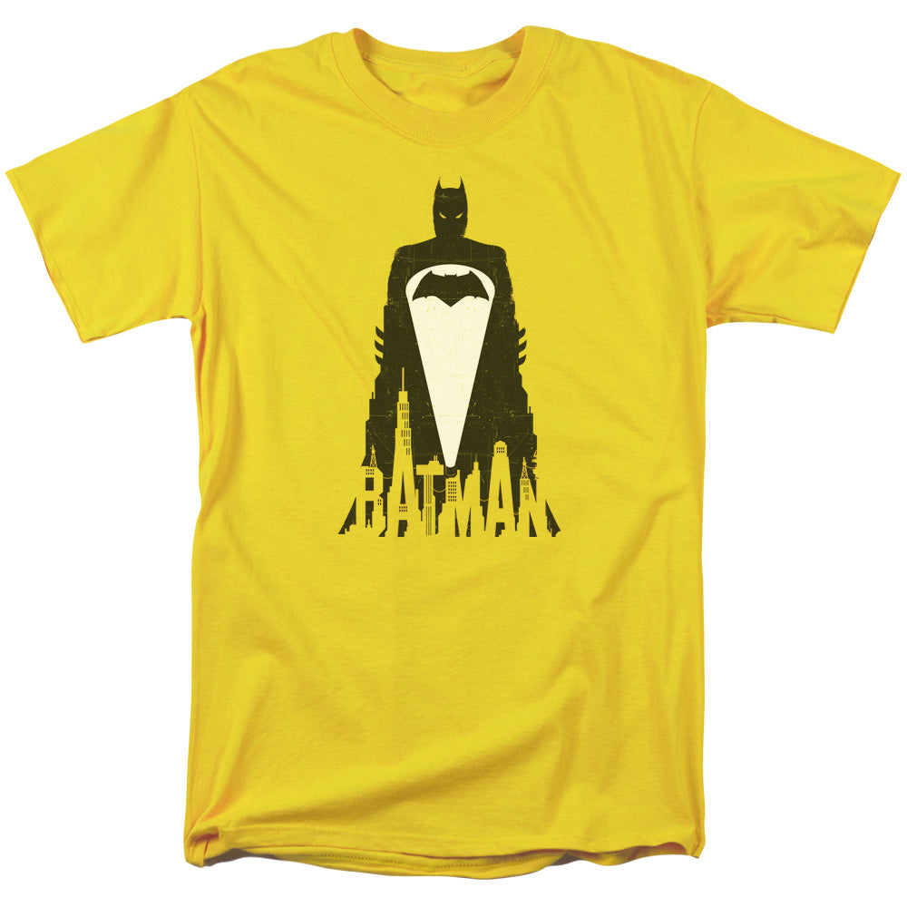 Batman V Superman Bat Justice Mens T Shirt Yellow Officially Licensed