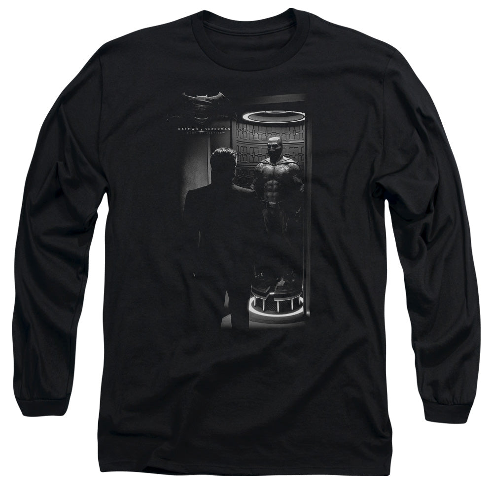 Batman V Superman Suit Up Mens Long Sleeve Shirt Black Officially Licensed