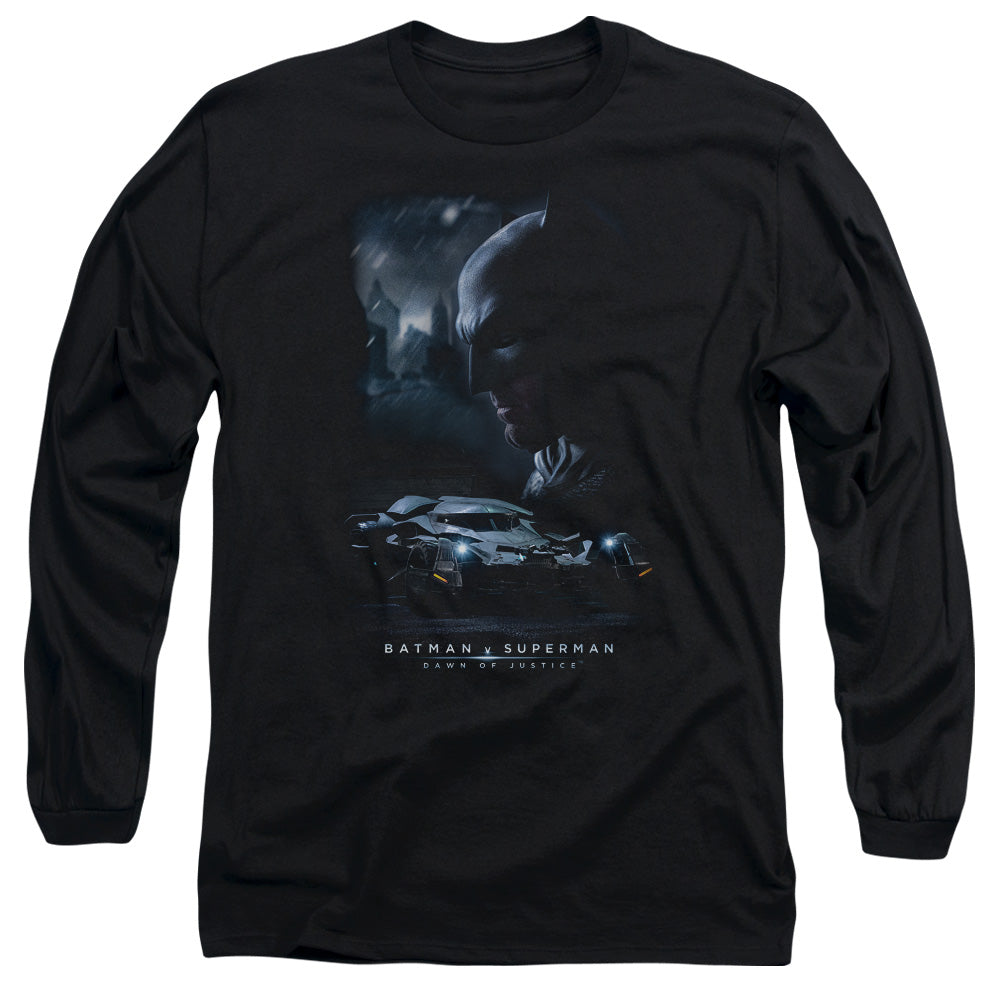 Batman V Superman Gotham Knight Mens Long Sleeve Shirt Black Officially Licensed