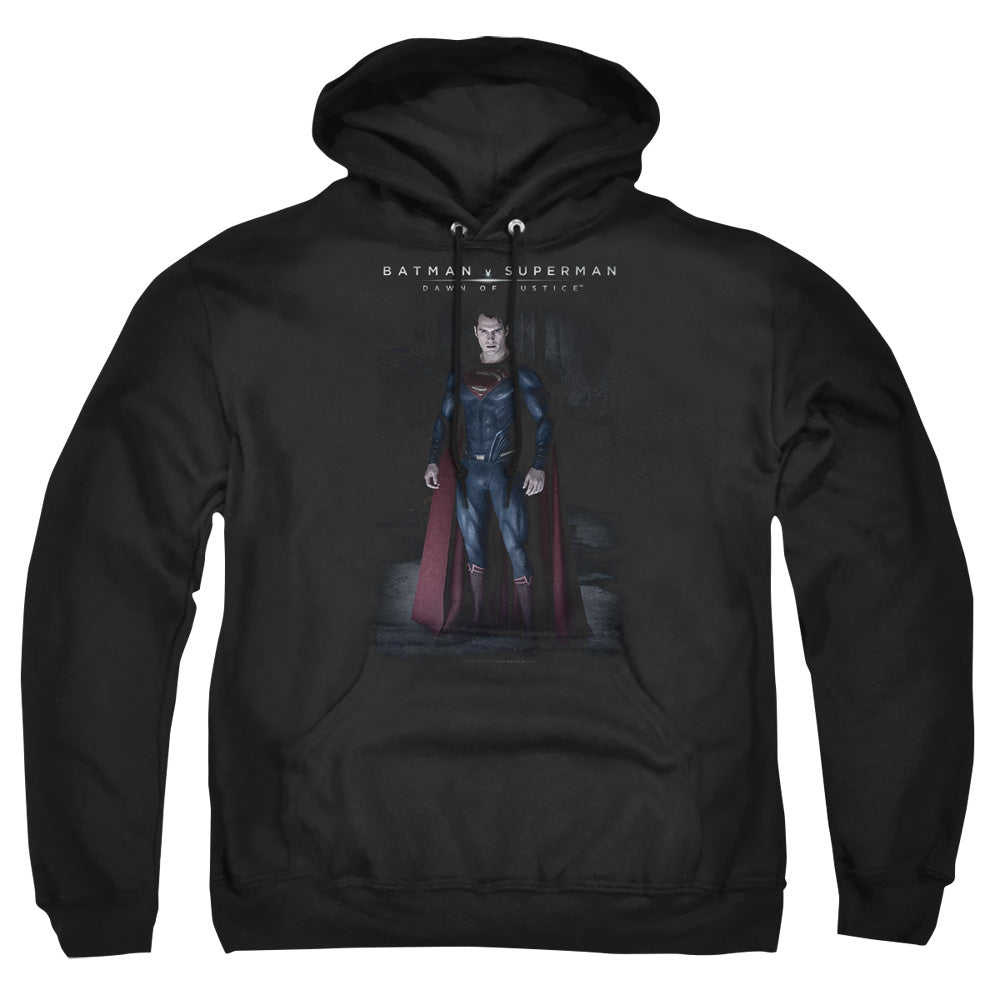 Batman V Superman Stand Tall Mens Hoodie Black Officially Licensed