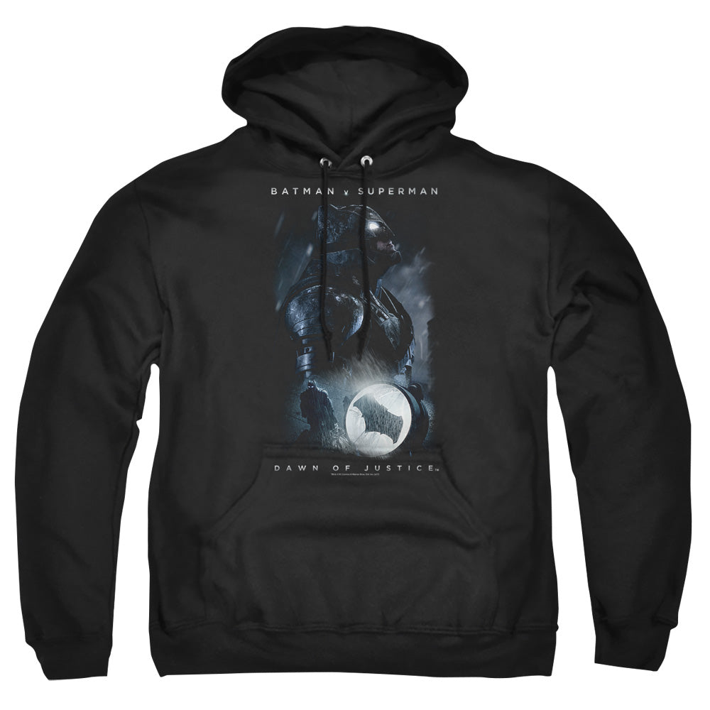 Batman V Superman Signal Mens Hoodie Black Officially Licensed