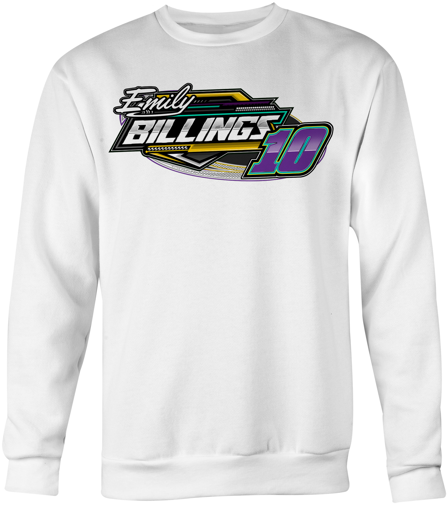 Emily Billings Racing Crewneck Sweatshirts