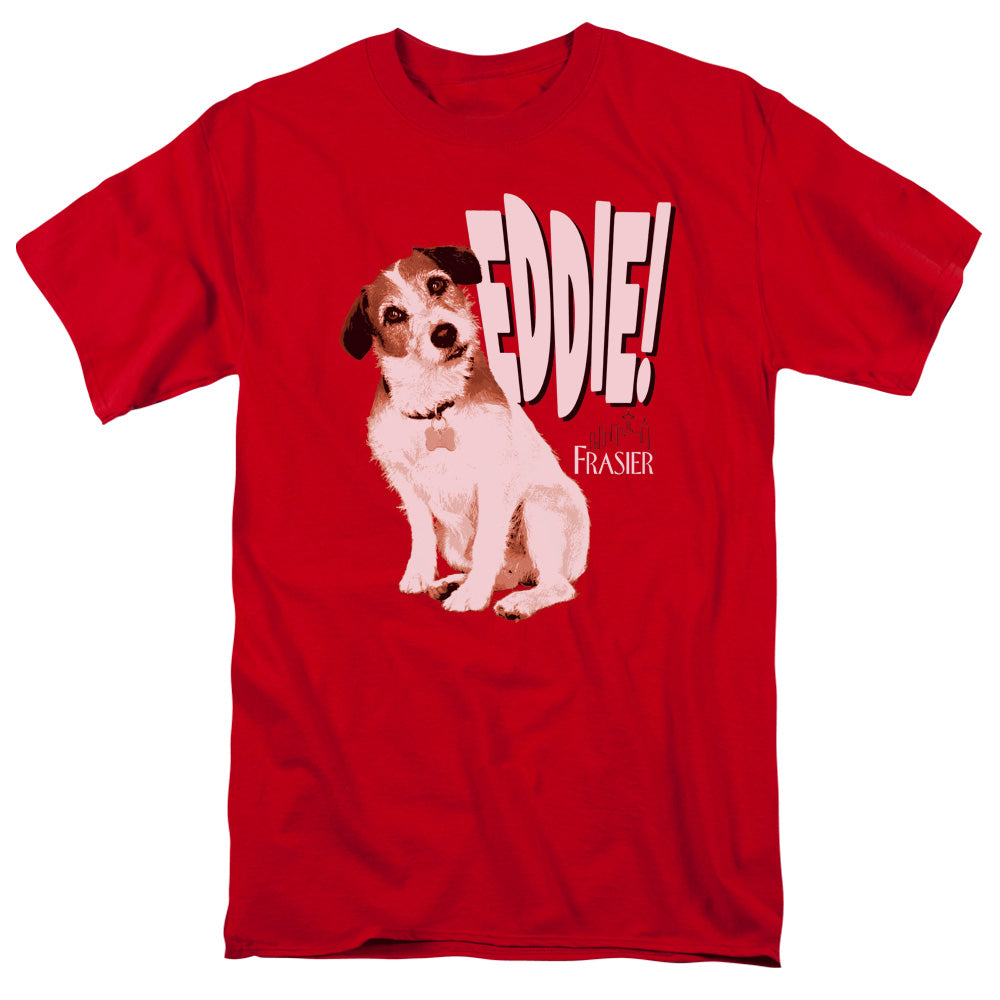 Frasier Eddie Mens T Shirt Red Officially Licensed
