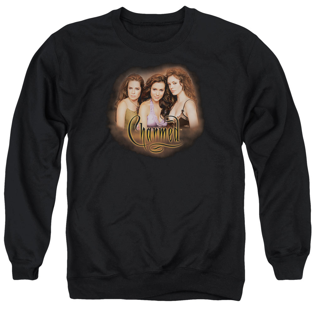 Charmed Smokin Mens Crewneck Sweatshirt Black Officially Licensed