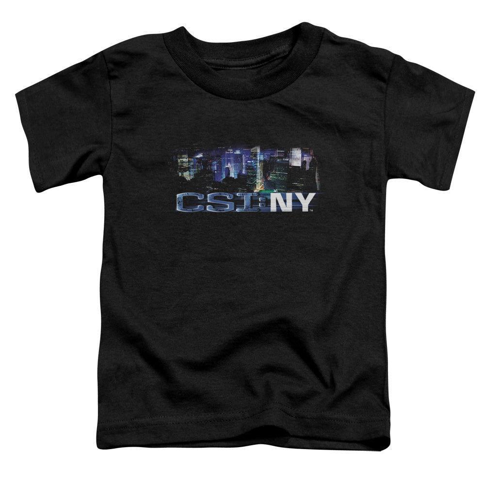 Csi Ny Never Rests Toddler Kids Youth T Shirt Black Officially Licensed
