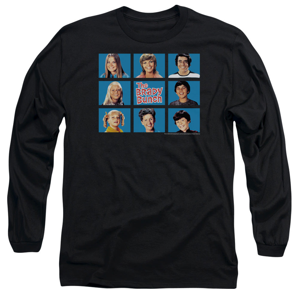 Brady Bunch Framed Mens Long Sleeve Shirt Black Officially Licensed Officially Licensed