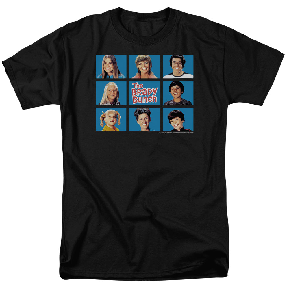 Brady Bunch Framed Mens T Shirt Black Officially Licensed