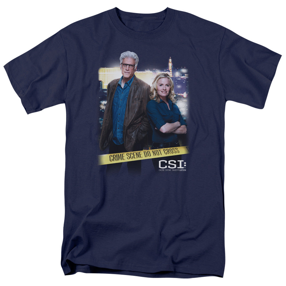 Csi Do Not Cross Mens T Shirt Navy Officially Licensed
