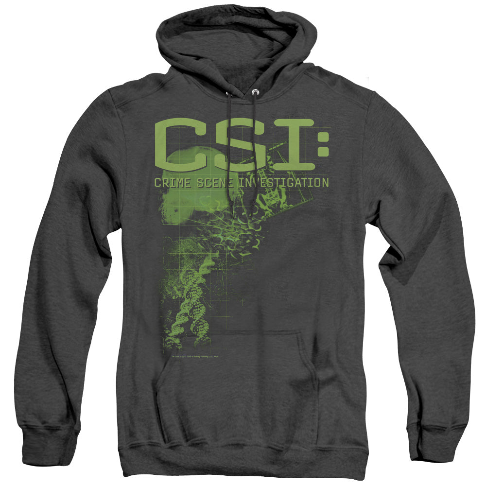 Csi Evidence Heather Mens Hoodie Black Officially Licensed