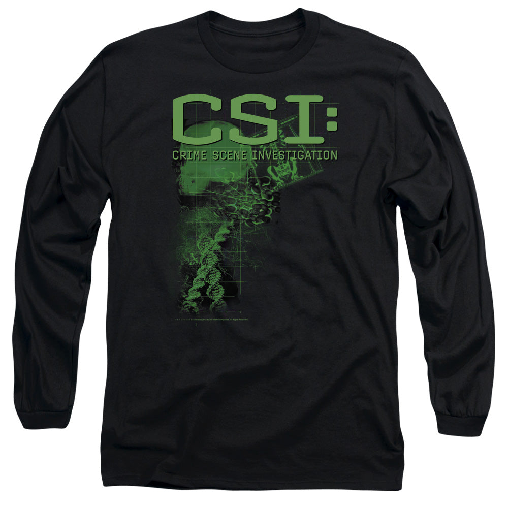 Csi Evidence Mens Long Sleeve Shirt Black Officially Licensed Officially Licensed