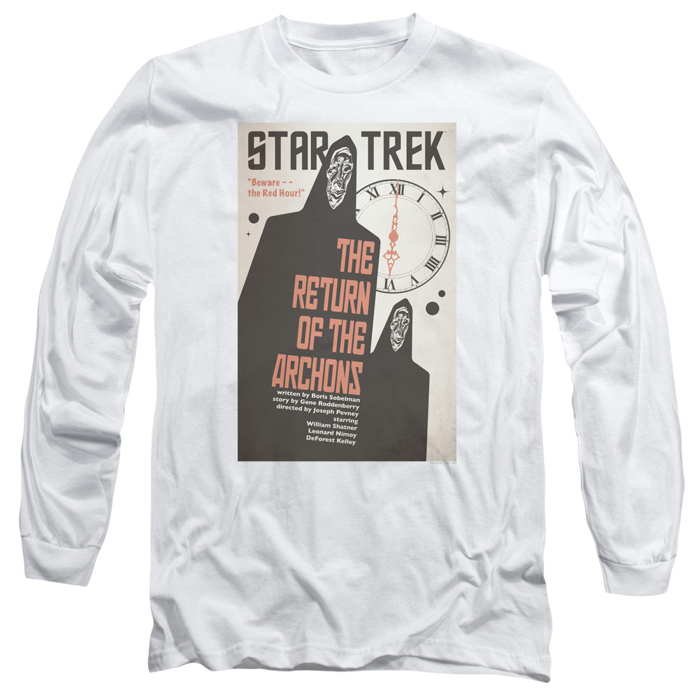 Star Trek Tos Episode 21 Mens Long Sleeve Shirt White Officially Licensed Officially Licensed