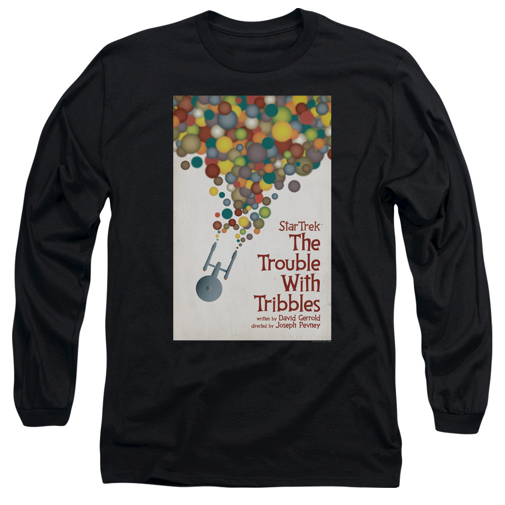 Star Trek Tos Episode 44 Mens Long Sleeve Shirt Black Officially Licensed