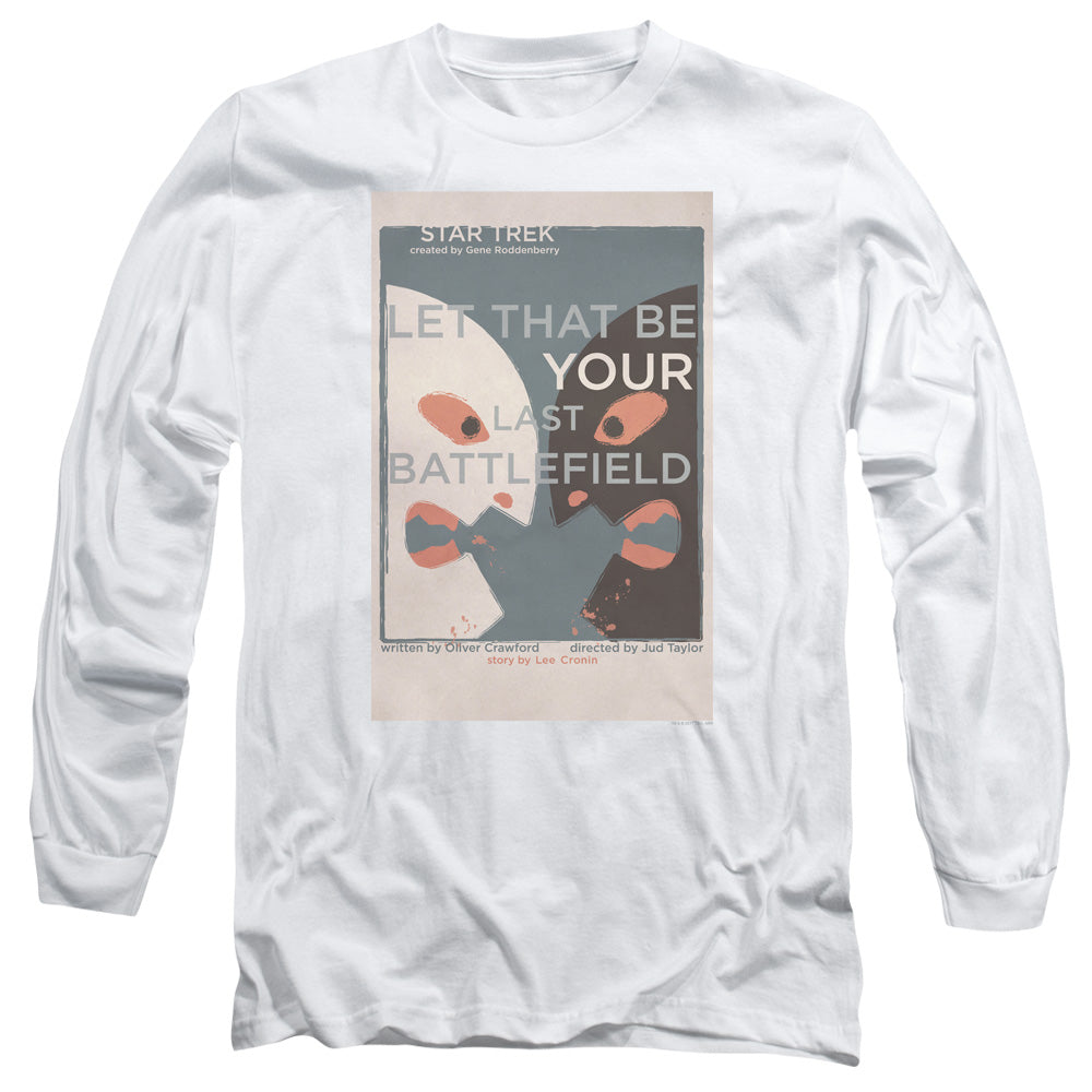 Star Trek Tos Episode 70 Mens Long Sleeve Shirt White Officially Licensed