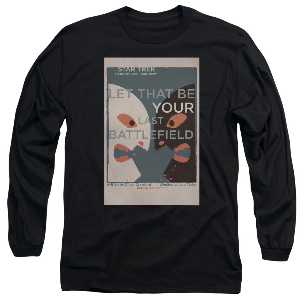 Star Trek Tos Episode 70 Mens Long Sleeve Shirt Black Officially Licensed