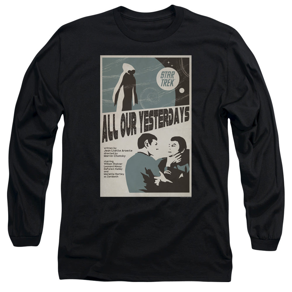 Star Trek Tos Episode 78 Mens Long Sleeve Shirt Black Officially Licensed