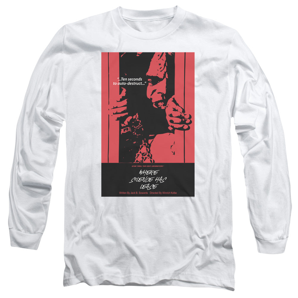 Star Trek Tng Season 2 Episode 2 Mens Long Sleeve Shirt White Officially Licensed Officially Licensed