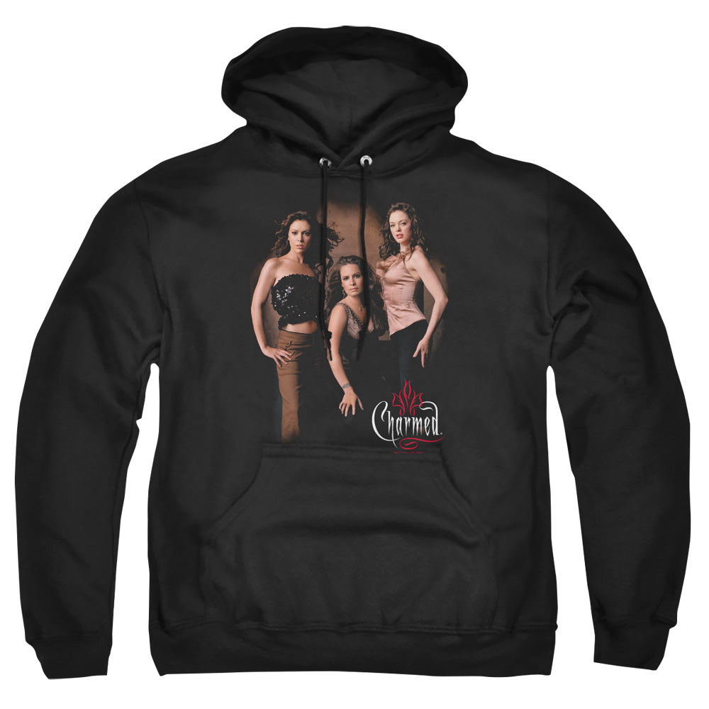 Charmed Three Hot Witches Mens Hoodie Black Officially Licensed