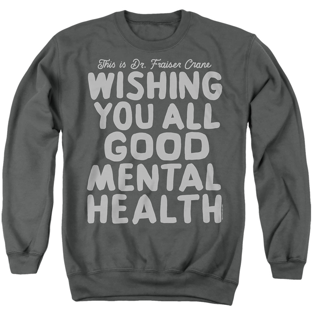 Frasier The Frasier Sign Off Mens Crewneck Sweatshirt Charcoal