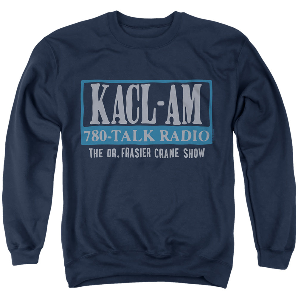 Frasier The Kacl-Am Talk Mens Crewneck Sweatshirt Navy