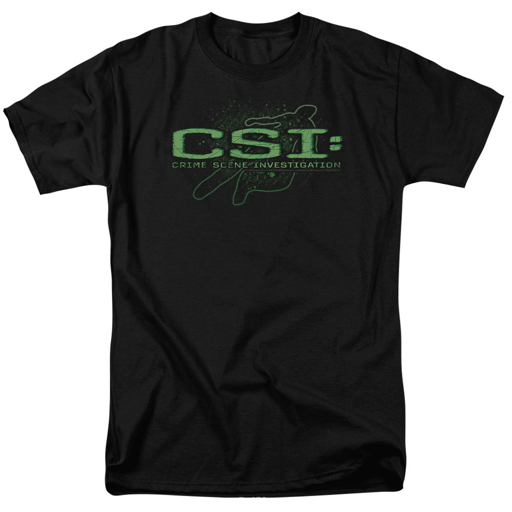Csi Sketchy Shadow Mens T Shirt Black Officially Licensed
