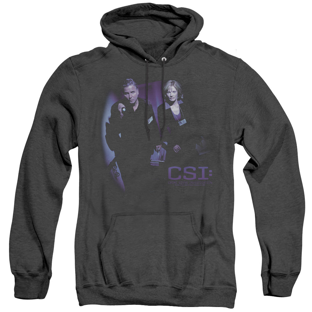 Csi At The Scene Heather Mens Hoodie Black Officially Licensed