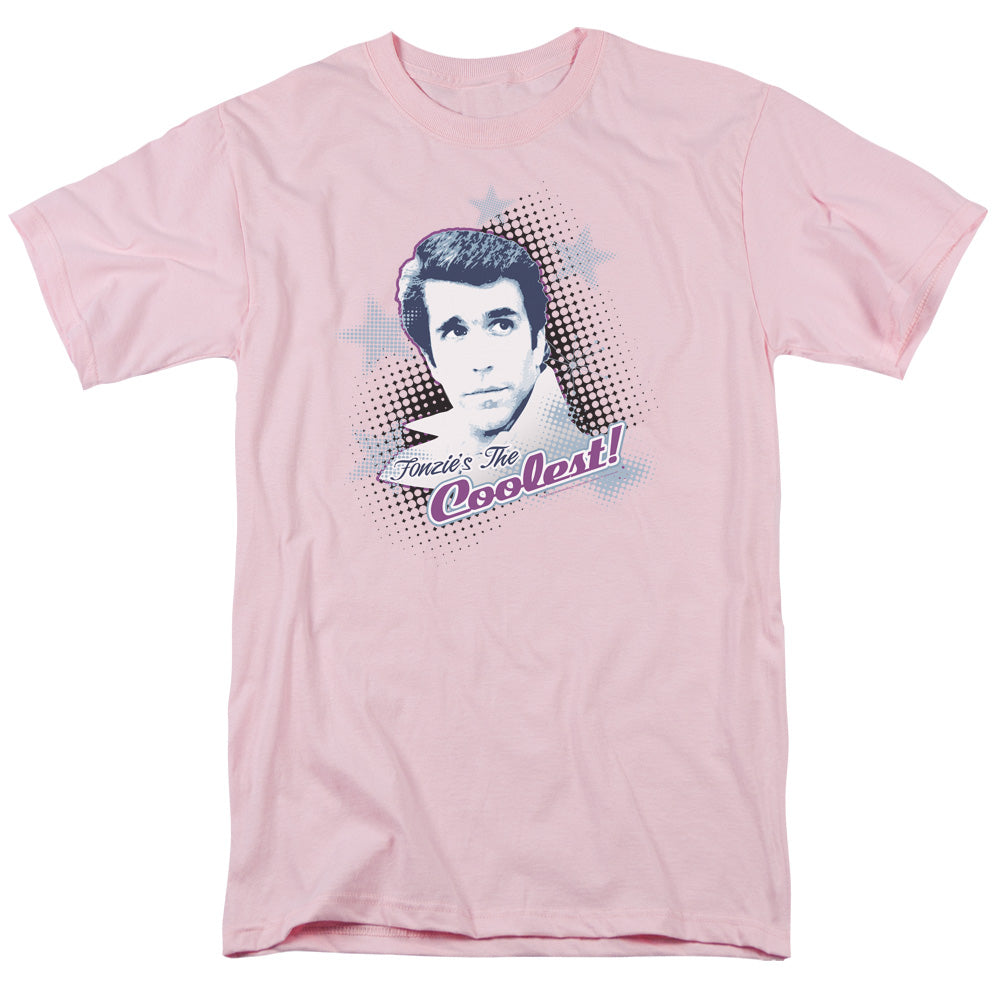 Happy Days The Coolest Mens T Shirt Pink Officially Licensed