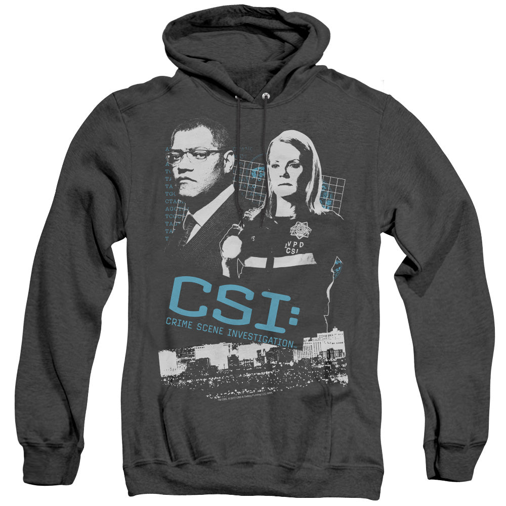 Csi Investigate This Heather Mens Hoodie Black Officially Licensed