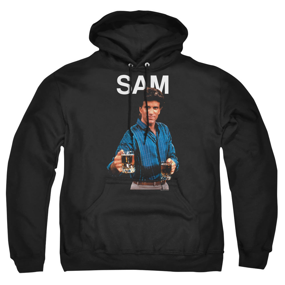 Cheers Sam Mens Hoodie Black Officially Licensed