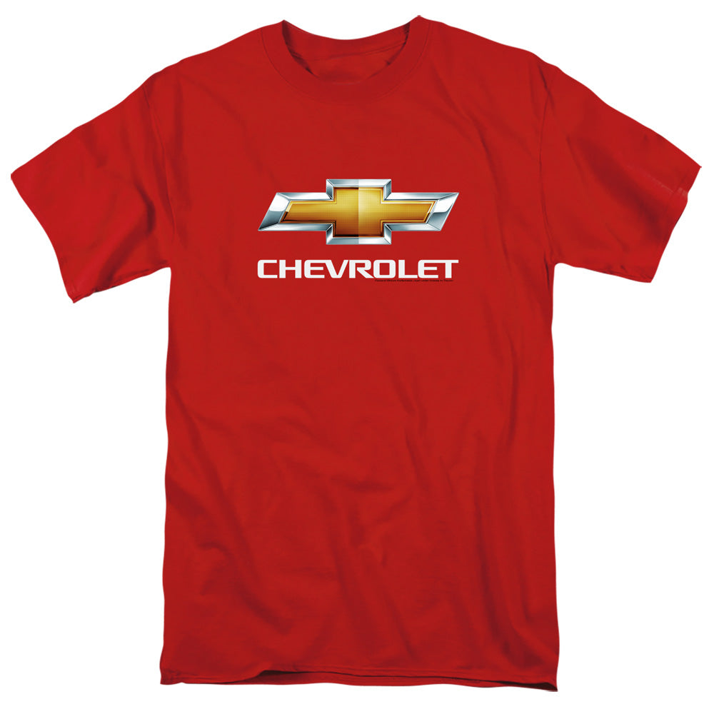 Chevrolet Chevy Bowtie Stacked Mens T Shirt Red Officially Licensed
